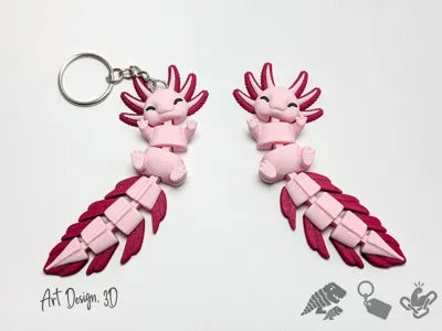 Porte-clé Axolotl