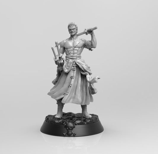 ZORO ONE PIECE  Prêt à Peindre/ Peint