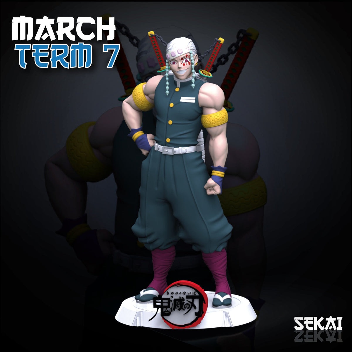 UZUI TENGEN DEMON SLAYER  Prêt à Peindre/ Peint