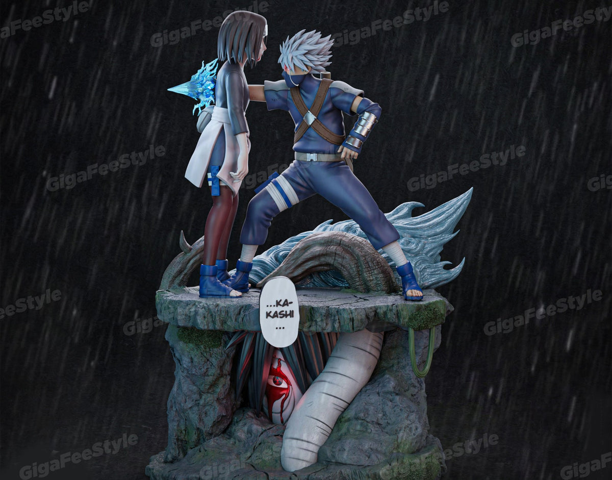 KAKASHI X RIN  Prêt à Peindre/ Peint