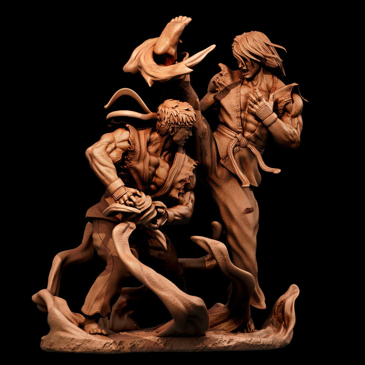 KEN X RYU STREET FIGHTER  Prêt à Peindre/ Peint