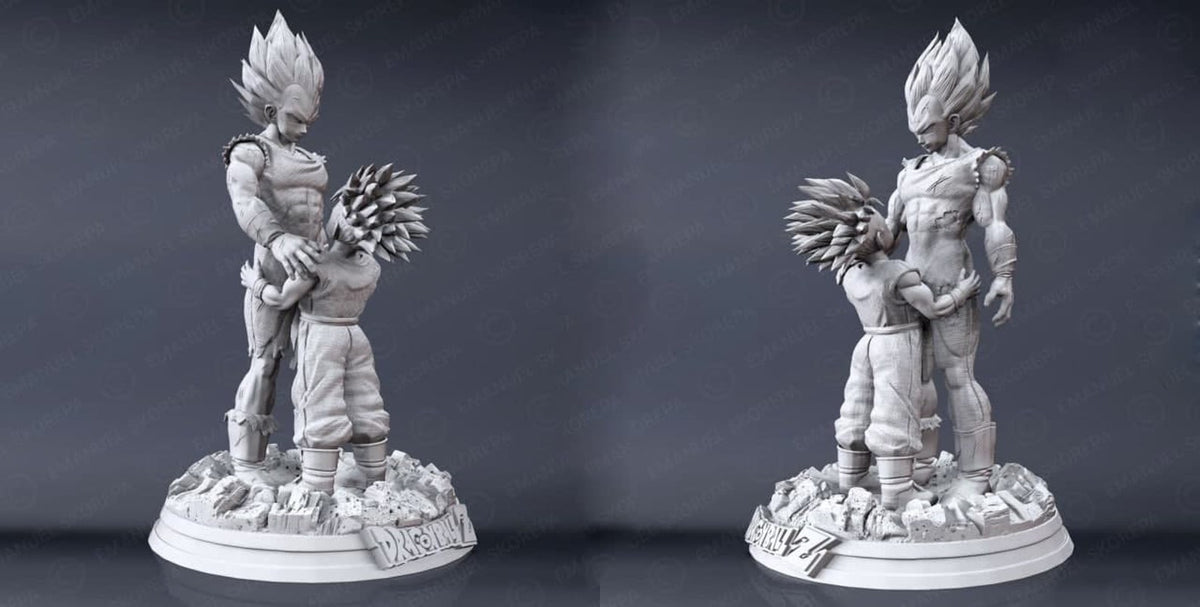 VEGETA X TRUNK DBZ  Prêt à Peindre/ Peint